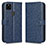 Custodia Portafoglio In Pelle Cover con Supporto C01X per Google Pixel 4a 5G Blu