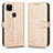 Custodia Portafoglio In Pelle Cover con Supporto C01X per Google Pixel 4a 5G Oro