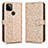 Custodia Portafoglio In Pelle Cover con Supporto C01X per Google Pixel 5a 5G Oro