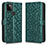 Custodia Portafoglio In Pelle Cover con Supporto C01X per Google Pixel 5a 5G Verde