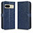 Custodia Portafoglio In Pelle Cover con Supporto C01X per Google Pixel 7 5G Blu