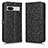 Custodia Portafoglio In Pelle Cover con Supporto C01X per Google Pixel 7a 5G Nero