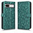 Custodia Portafoglio In Pelle Cover con Supporto C01X per Google Pixel 7a 5G Verde