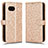 Custodia Portafoglio In Pelle Cover con Supporto C01X per Google Pixel 8a 5G Oro