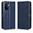 Custodia Portafoglio In Pelle Cover con Supporto C01X per Huawei Enjoy 50 Blu