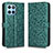 Custodia Portafoglio In Pelle Cover con Supporto C01X per Huawei Honor X6 Verde