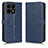 Custodia Portafoglio In Pelle Cover con Supporto C01X per Huawei Honor X8a 4G Blu