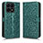 Custodia Portafoglio In Pelle Cover con Supporto C01X per Huawei Honor X8a 4G Verde