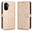 Custodia Portafoglio In Pelle Cover con Supporto C01X per Huawei Nova Y71 Oro