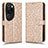 Custodia Portafoglio In Pelle Cover con Supporto C01X per Huawei P60 Art