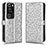 Custodia Portafoglio In Pelle Cover con Supporto C01X per Huawei P60 Pro