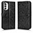 Custodia Portafoglio In Pelle Cover con Supporto C01X per Motorola Moto Edge (2022) 5G Nero