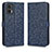 Custodia Portafoglio In Pelle Cover con Supporto C01X per Motorola Moto Edge 30 Neo 5G Blu