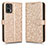 Custodia Portafoglio In Pelle Cover con Supporto C01X per Motorola Moto Edge 30 Neo 5G Oro