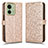 Custodia Portafoglio In Pelle Cover con Supporto C01X per Motorola Moto Edge 40 5G Oro