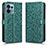 Custodia Portafoglio In Pelle Cover con Supporto C01X per Motorola Moto Edge 40 Pro 5G Verde