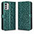 Custodia Portafoglio In Pelle Cover con Supporto C01X per Nokia G60 5G Verde