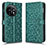 Custodia Portafoglio In Pelle Cover con Supporto C01X per OnePlus Ace 2 5G Verde