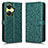 Custodia Portafoglio In Pelle Cover con Supporto C01X per OnePlus Nord CE 3 5G Verde