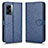 Custodia Portafoglio In Pelle Cover con Supporto C01X per OnePlus Nord N300 5G Blu