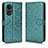 Custodia Portafoglio In Pelle Cover con Supporto C01X per Oppo A1x 5G Verde