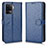 Custodia Portafoglio In Pelle Cover con Supporto C01X per Oppo A94 5G Blu