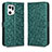 Custodia Portafoglio In Pelle Cover con Supporto C01X per Oppo Find X5 Pro 5G Verde