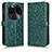 Custodia Portafoglio In Pelle Cover con Supporto C01X per Oppo Find X6 5G Verde