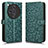 Custodia Portafoglio In Pelle Cover con Supporto C01X per Oppo Find X7 5G Verde