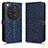 Custodia Portafoglio In Pelle Cover con Supporto C01X per Oppo Find X7 Ultra 5G Blu