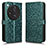 Custodia Portafoglio In Pelle Cover con Supporto C01X per Oppo Find X7 Ultra 5G Verde