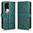 Custodia Portafoglio In Pelle Cover con Supporto C01X per Oppo Reno10 Pro+ Plus 5G Verde