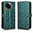 Custodia Portafoglio In Pelle Cover con Supporto C01X per Realme 11 5G Verde