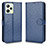 Custodia Portafoglio In Pelle Cover con Supporto C01X per Realme C35 Blu