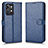 Custodia Portafoglio In Pelle Cover con Supporto C01X per Realme GT2 Pro 5G Blu