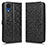 Custodia Portafoglio In Pelle Cover con Supporto C01X per Samsung Galaxy A03 Core Nero