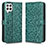 Custodia Portafoglio In Pelle Cover con Supporto C01X per Samsung Galaxy A12 5G Verde