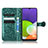 Custodia Portafoglio In Pelle Cover con Supporto C01X per Samsung Galaxy A22 4G