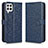 Custodia Portafoglio In Pelle Cover con Supporto C01X per Samsung Galaxy A22 4G Blu