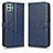 Custodia Portafoglio In Pelle Cover con Supporto C01X per Samsung Galaxy A22s 5G Blu