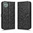 Custodia Portafoglio In Pelle Cover con Supporto C01X per Samsung Galaxy A22s 5G Nero