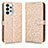 Custodia Portafoglio In Pelle Cover con Supporto C01X per Samsung Galaxy A23 4G Oro