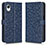 Custodia Portafoglio In Pelle Cover con Supporto C01X per Samsung Galaxy A23s Blu