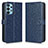 Custodia Portafoglio In Pelle Cover con Supporto C01X per Samsung Galaxy A32 4G Blu