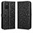 Custodia Portafoglio In Pelle Cover con Supporto C01X per Samsung Galaxy M02s Nero