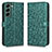 Custodia Portafoglio In Pelle Cover con Supporto C01X per Samsung Galaxy S22 Plus 5G Verde