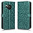 Custodia Portafoglio In Pelle Cover con Supporto C01X per Sharp Aquos R8 Verde