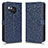 Custodia Portafoglio In Pelle Cover con Supporto C01X per Sharp Aquos R8s Blu