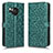 Custodia Portafoglio In Pelle Cover con Supporto C01X per Sharp Aquos R8s Verde