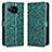 Custodia Portafoglio In Pelle Cover con Supporto C01X per Sharp Aquos Sense7 Verde